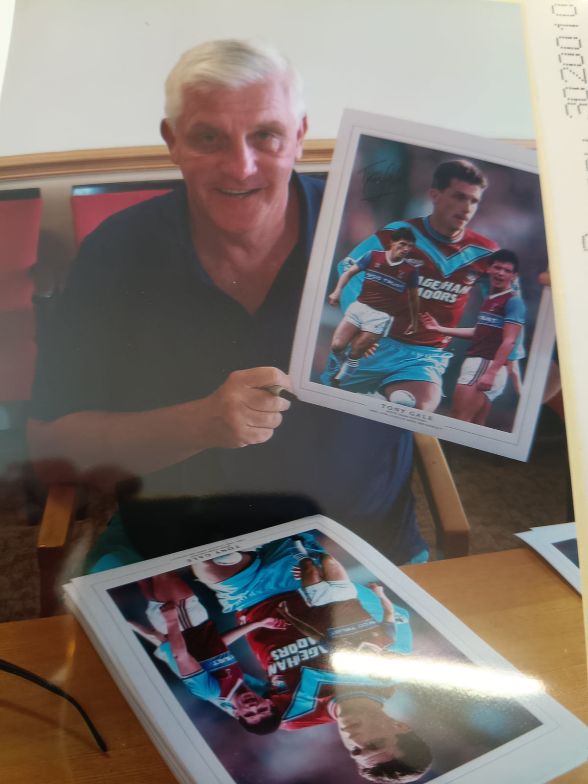 West Ham Tony Gale personally signed