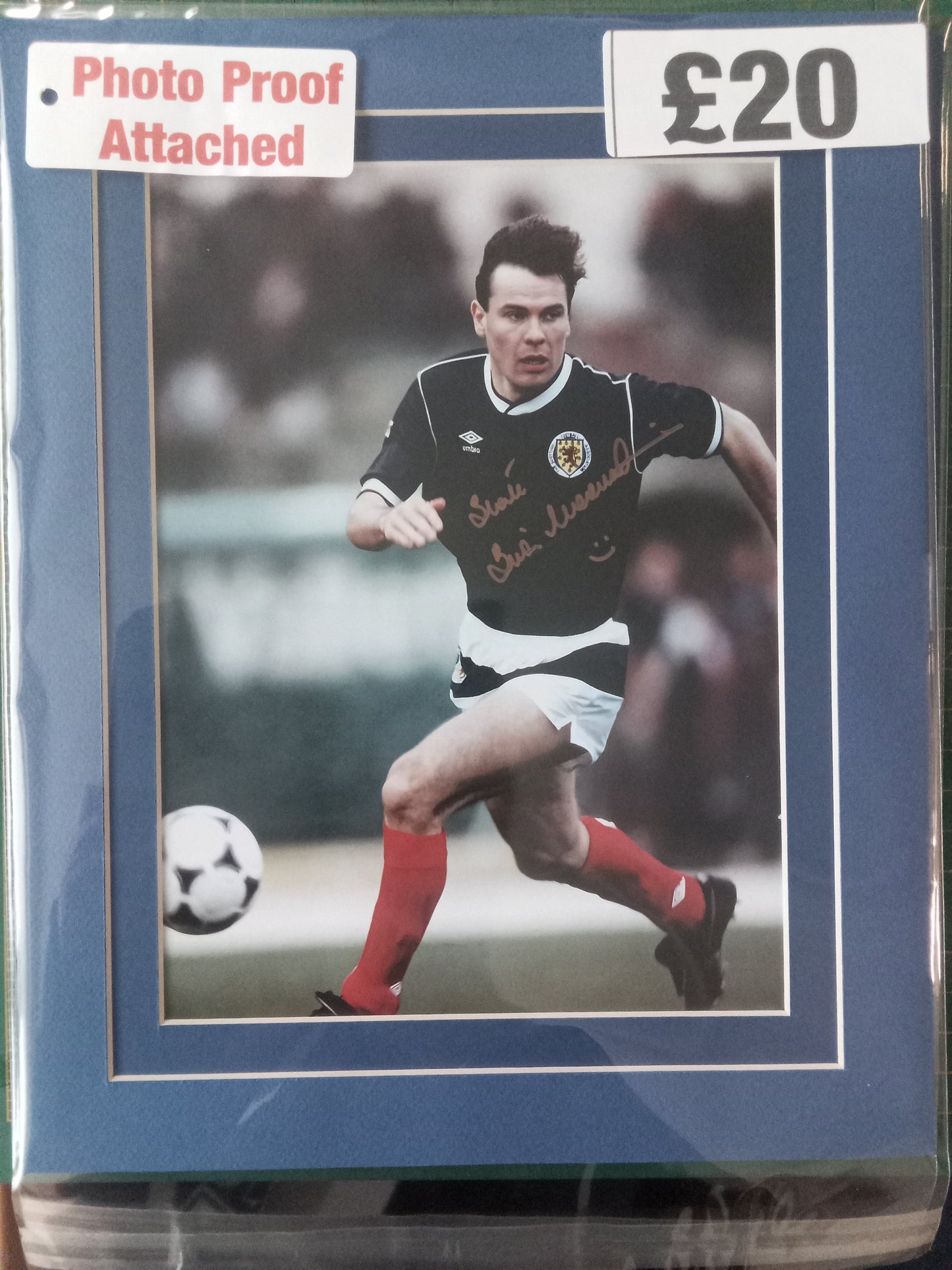 Scotland Brian McClair personally signed photograph