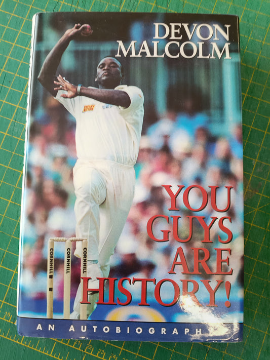 Cricket England Devon Malcolm personally signed autobiography