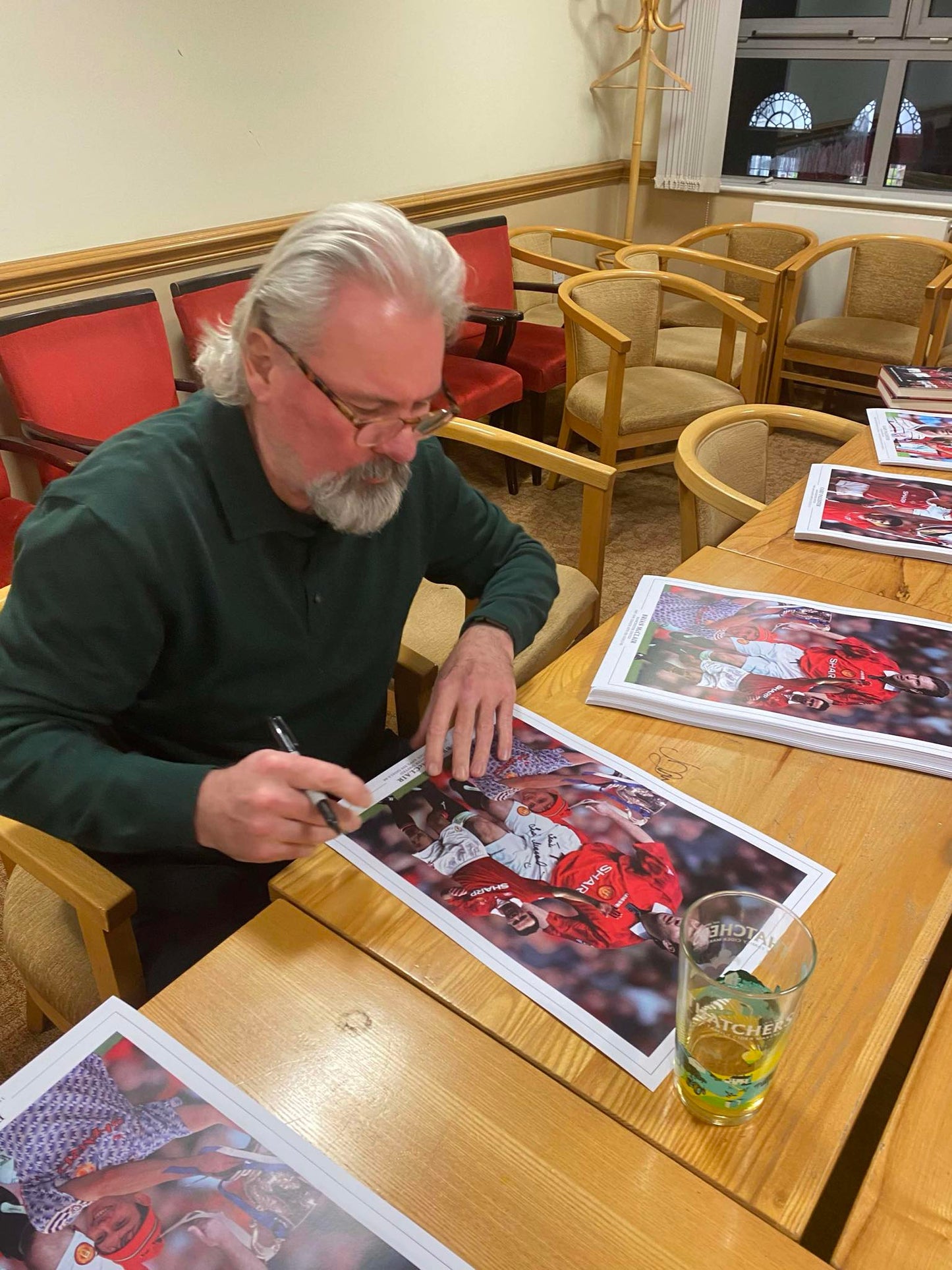 Manchester United Brian McClair personally signed montage