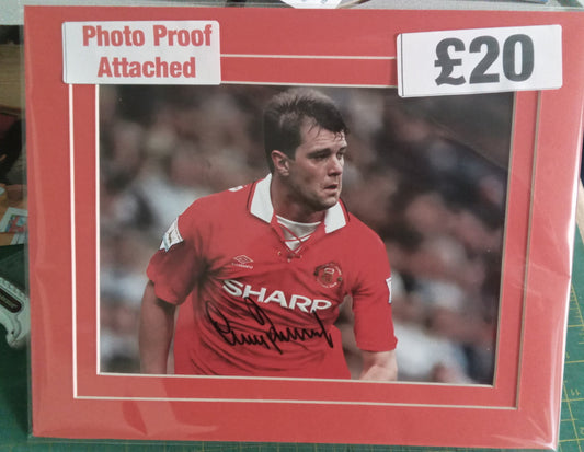 Manchester United Gary Pallister personally signed photograph