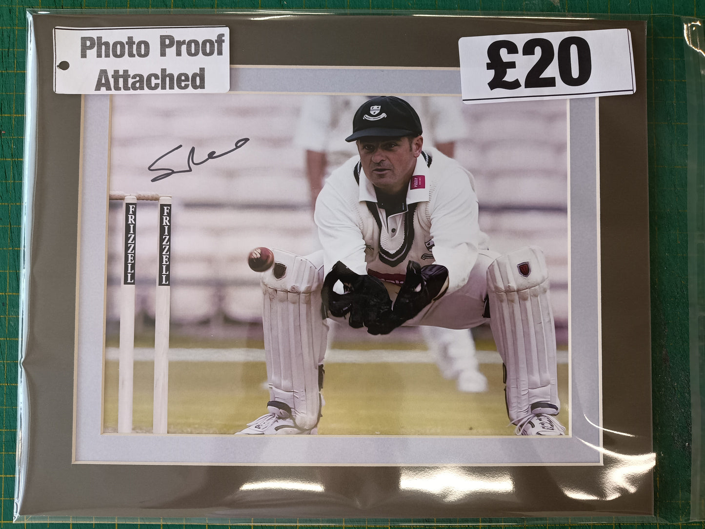 Cricket Worcestershire Steve Rhodes personally signed photo