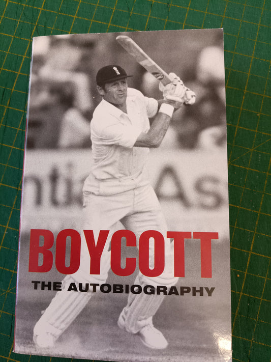 Cricket Geoffrey Boycott personally signed Boycott Autobiography