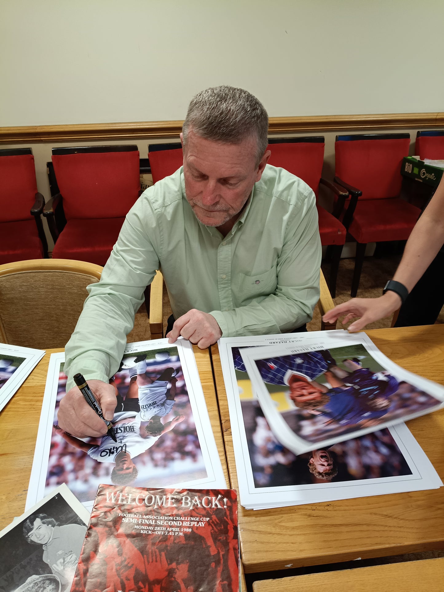 Chelsea Micky Hazard personally signed Chelsea montage