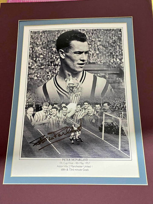 Aston Villa legend Peter Mcparland personally signed limited edition print