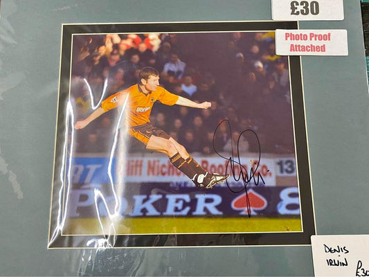Wolverhampton Wanderers Denis Irwin personally signed
