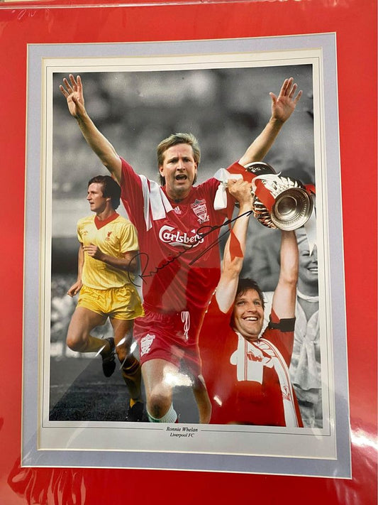 Liverpool Ronnie Whelan personally signed limited edition print