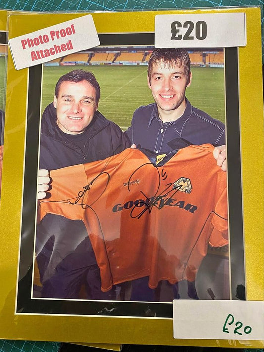 Wolverhampton Wanderers Dave Jones & Paul Butler personally signed photograph