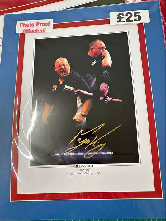 Dart’s Mervyn King personally signed limited edition print