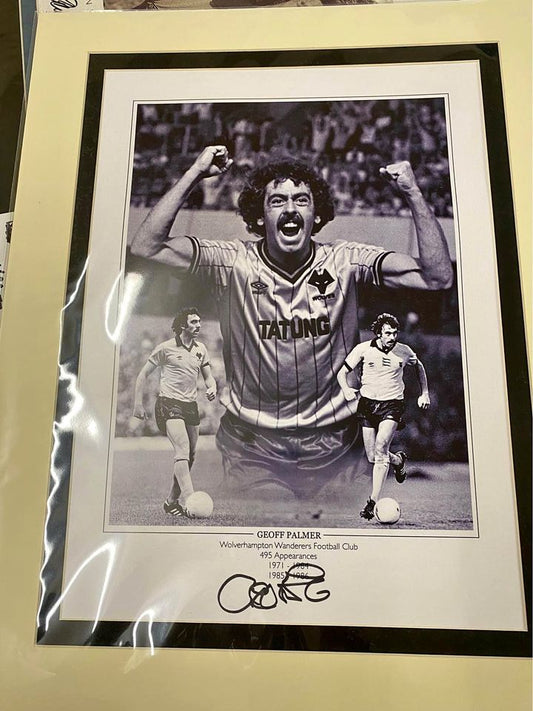 Wolverhampton Wanderers legend Geoff Palmer personally signed limited edition print