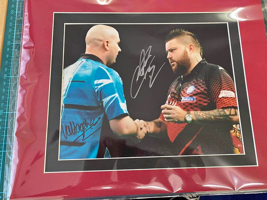 Darts World Champions Rob Cross & Michael Smith personally signed photograph