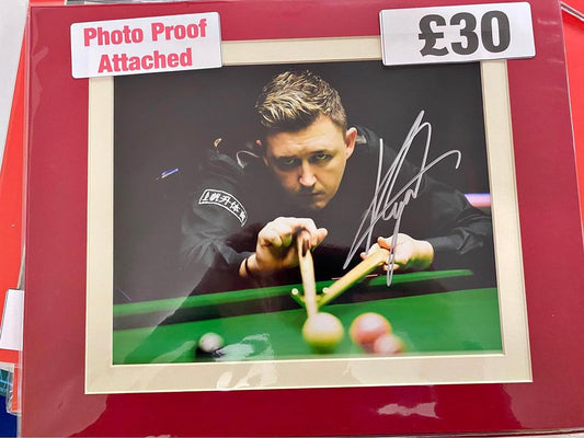 Snooker legend Kyren Wilson personally signed photograph