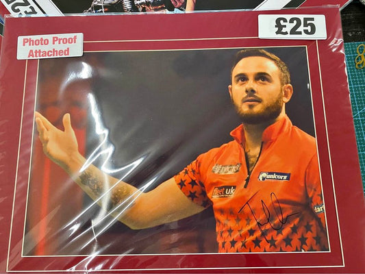 Darts Joe Cullen personally signed photograph