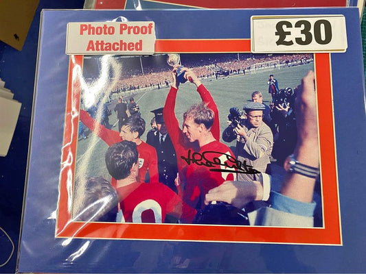 England 1966 legend Jack Charlton personally signed photograph
