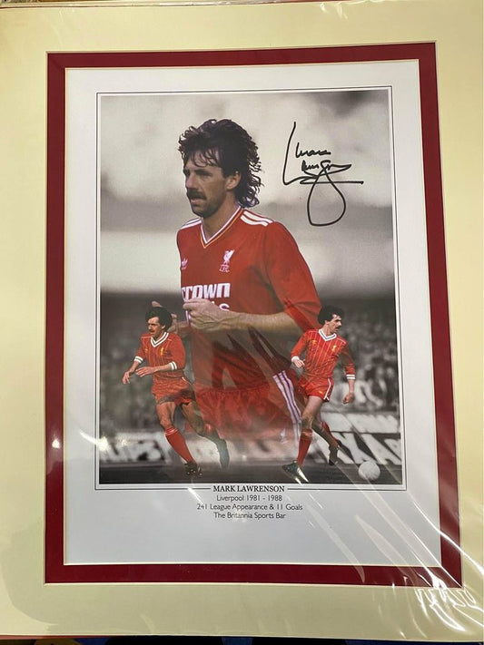 Liverpool Legend Mark Lawrenson personally signed limited edition print