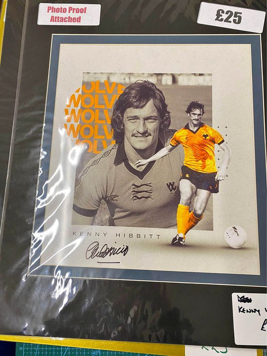 Wolverhampton Wanderers legend Kenny Hibbitt personally signed