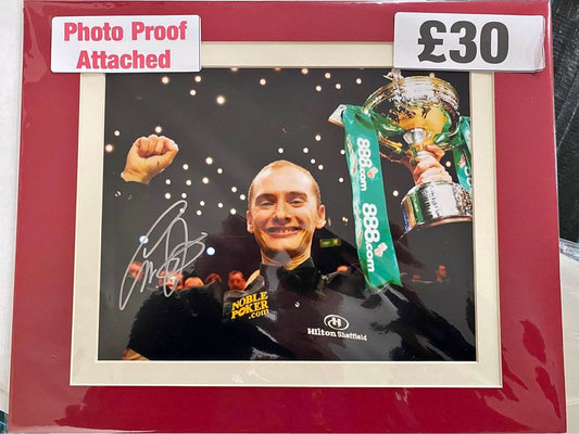 Snooker Greame Dott personally signed photograph