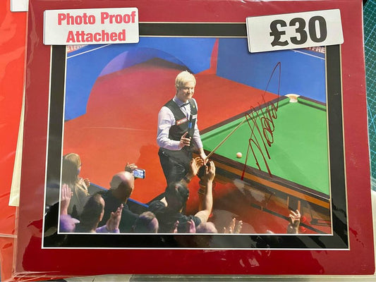Snooker legend Neil Robertson personally signed photograph